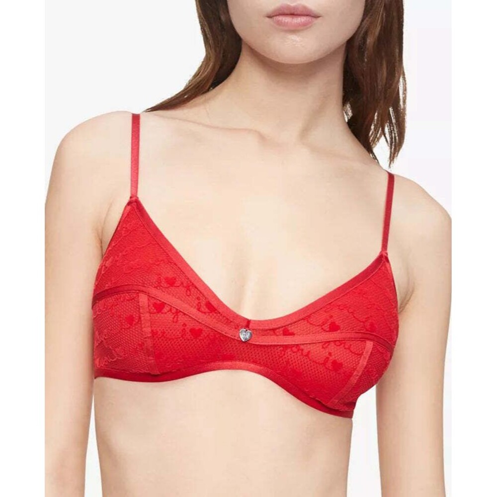 Calvin Klein Women's Limited Edition Unlined I Love You Triangle Bra - Med